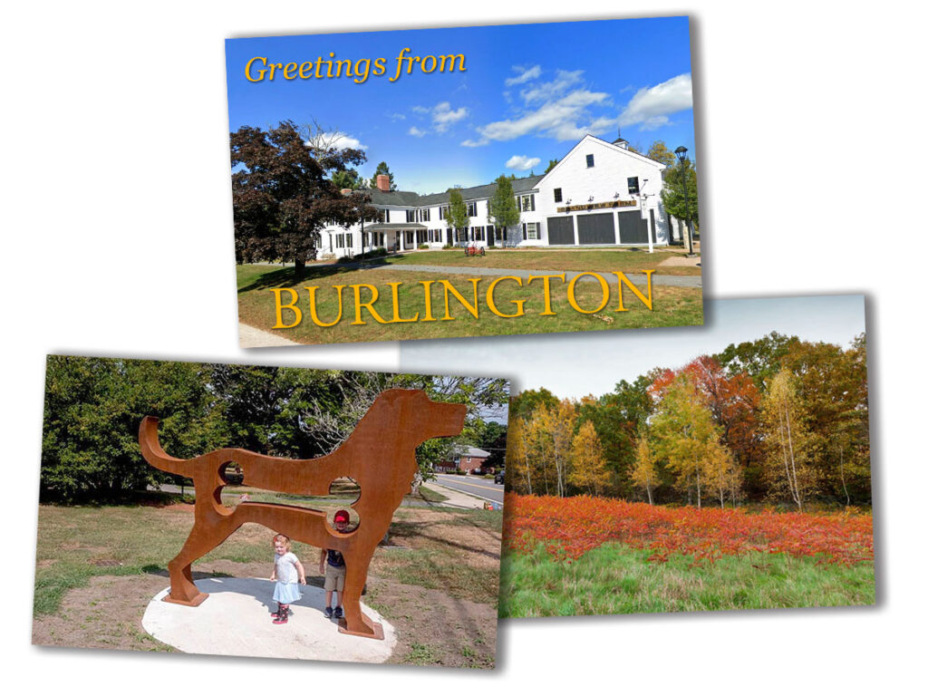 burlington ma post cards